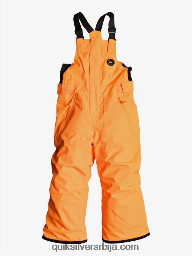 децаци Quiksilver 2-7 боогие изоловане наранџасте снежне панталоне шокантно наранџасто Z824VN2295