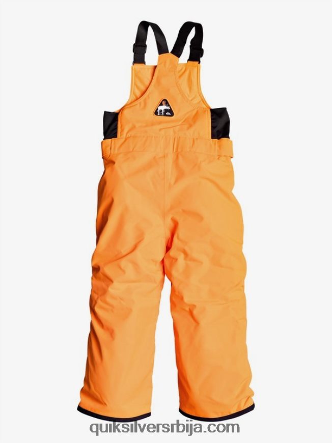 децаци Quiksilver 2-7 боогие изоловане наранџасте снежне панталоне шокантно наранџасто Z824VN2295