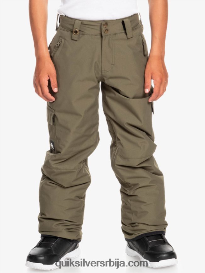 децаци Quiksilver 8-16 портер панталоне за снег лист грожђа Z824VN2259