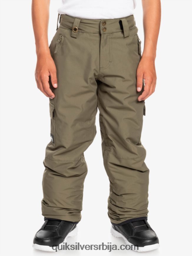 децаци Quiksilver 8-16 портер панталоне за снег лист грожђа Z824VN2259