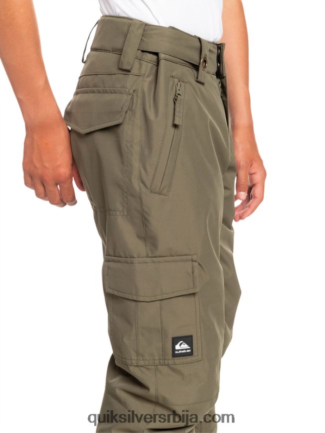 децаци Quiksilver 8-16 портер панталоне за снег лист грожђа Z824VN2259