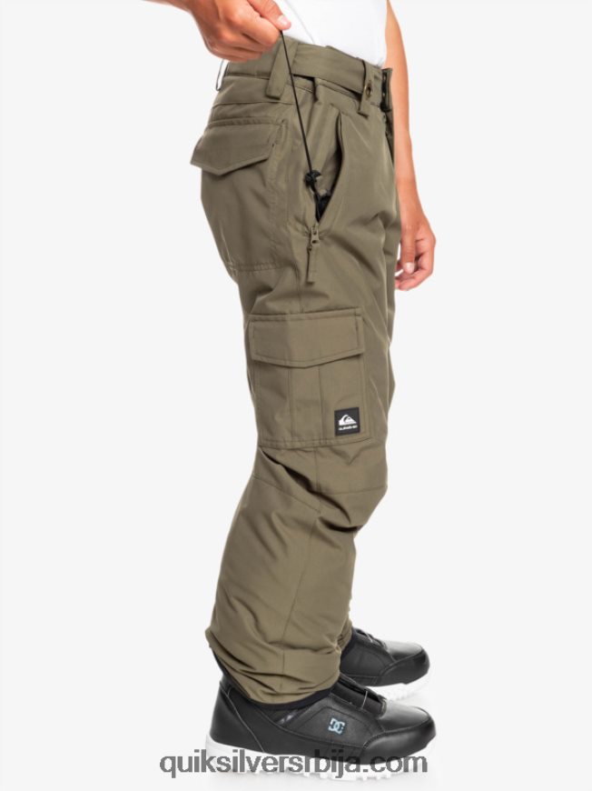децаци Quiksilver 8-16 портер панталоне за снег лист грожђа Z824VN2259