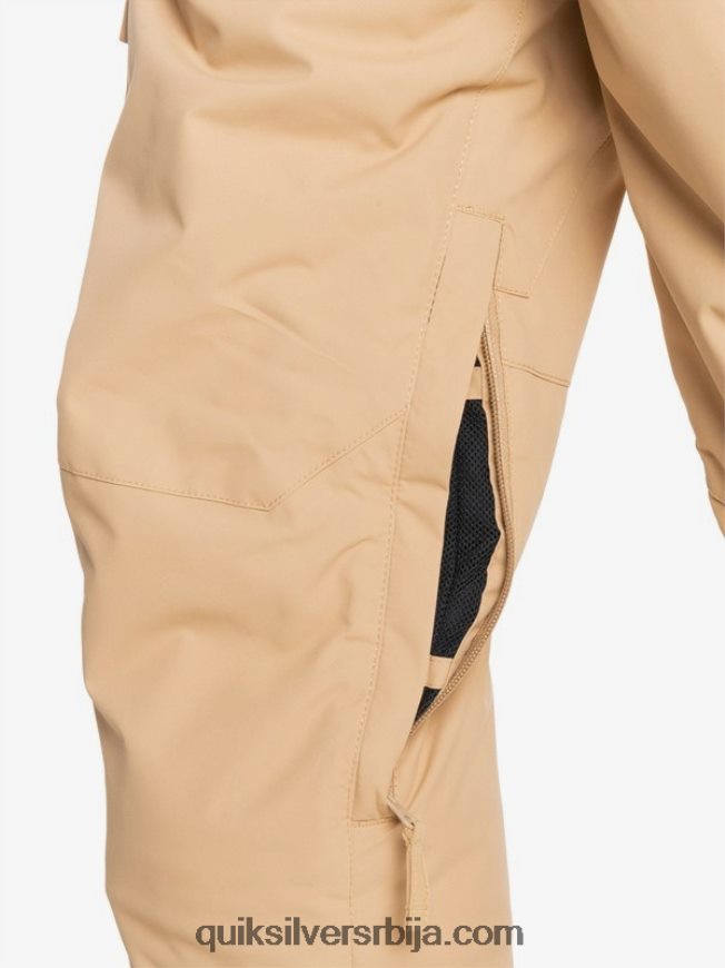 децаци Quiksilver 8-16 портер изоловане каки панталоне за снег танин Z824VN2260