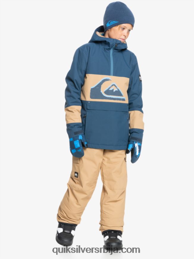 децаци Quiksilver 8-16 портер изоловане каки панталоне за снег танин Z824VN2260