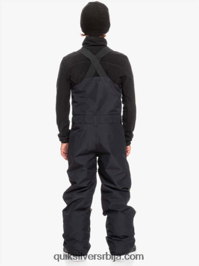 децаци Quiksilver 8-16 масх уп изоловане панталоне за снег права црна Z824VN2318