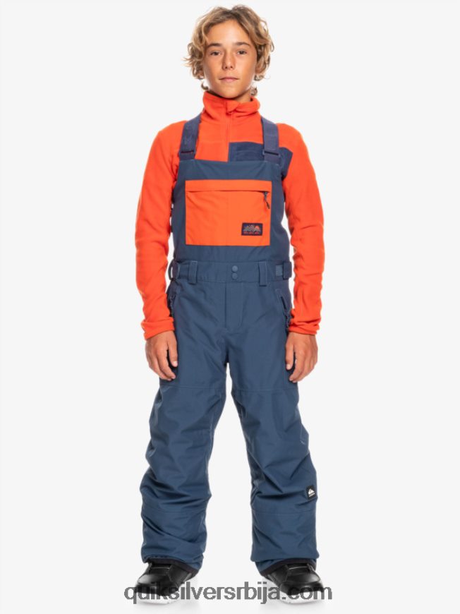 децаци Quiksilver 8-16 масх уп изоловане панталоне за снег инсигниа блуе Z824VN2319