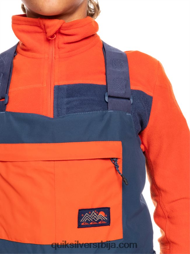 децаци Quiksilver 8-16 масх уп изоловане панталоне за снег инсигниа блуе Z824VN2319