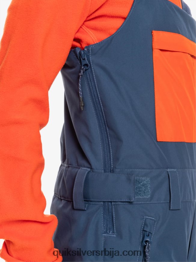 децаци Quiksilver 8-16 масх уп изоловане панталоне за снег инсигниа блуе Z824VN2319