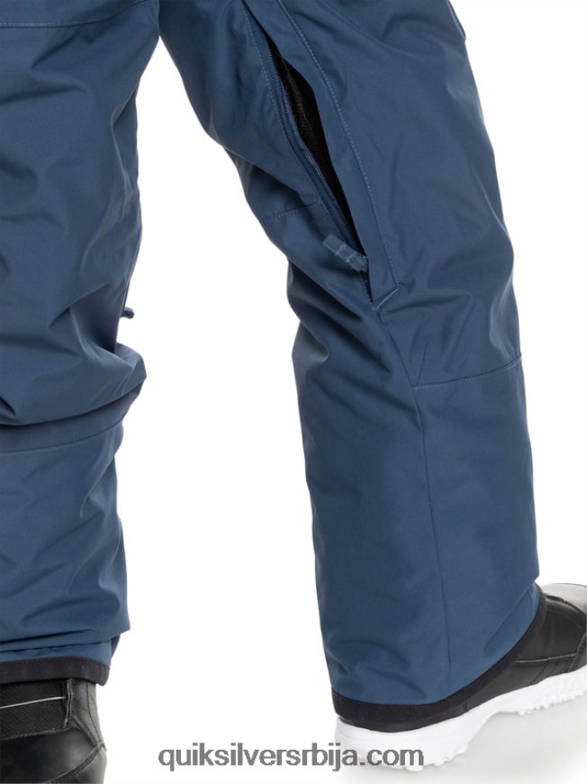 децаци Quiksilver 8-16 масх уп изоловане панталоне за снег инсигниа блуе Z824VN2319