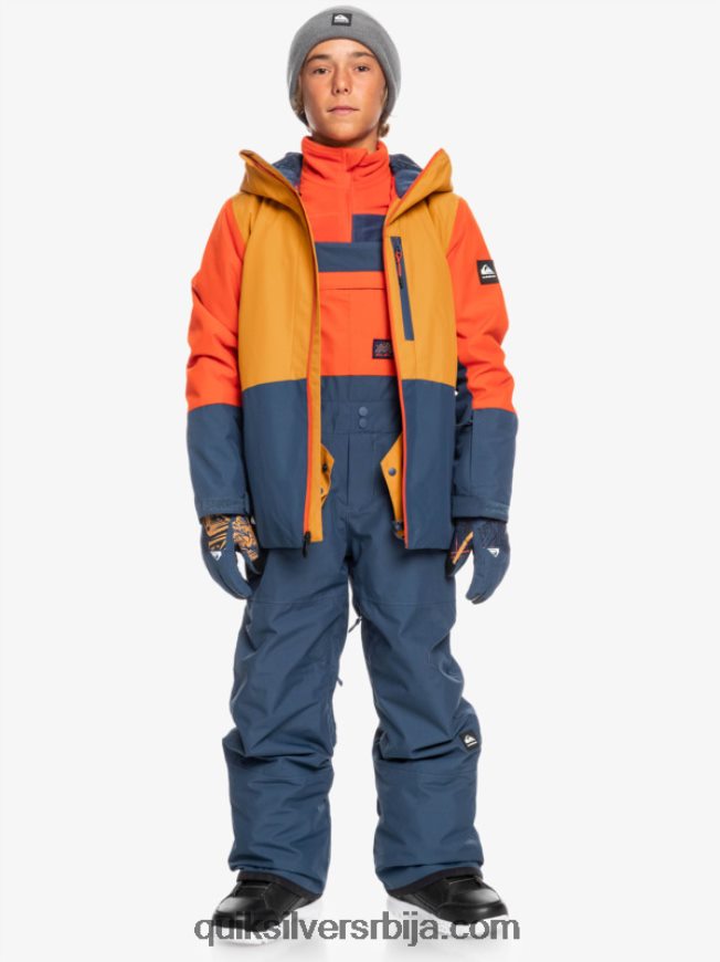 децаци Quiksilver 8-16 масх уп изоловане панталоне за снег инсигниа блуе Z824VN2319