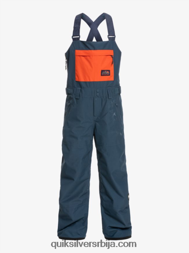 децаци Quiksilver 8-16 масх уп изоловане панталоне за снег инсигниа блуе Z824VN2319