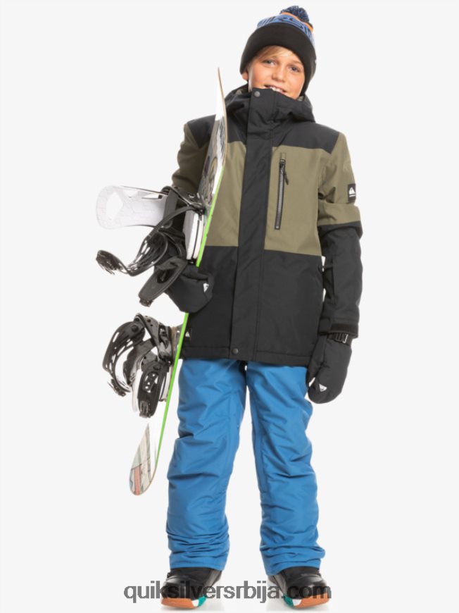 децаци Quiksilver 8-16 миссион блоцк техничка јакна за снег права црна Z824VN2337