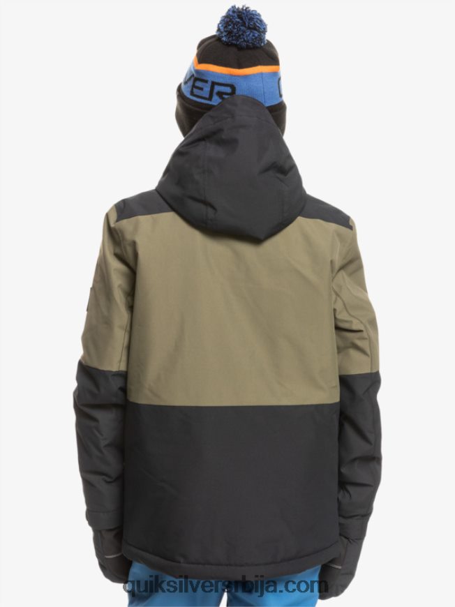 децаци Quiksilver 8-16 миссион блоцк техничка јакна за снег права црна Z824VN2337