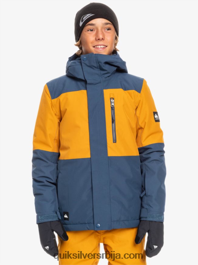 децаци Quiksilver 8-16 миссион блоцк техничка јакна за снег инсигниа блуе Z824VN2338