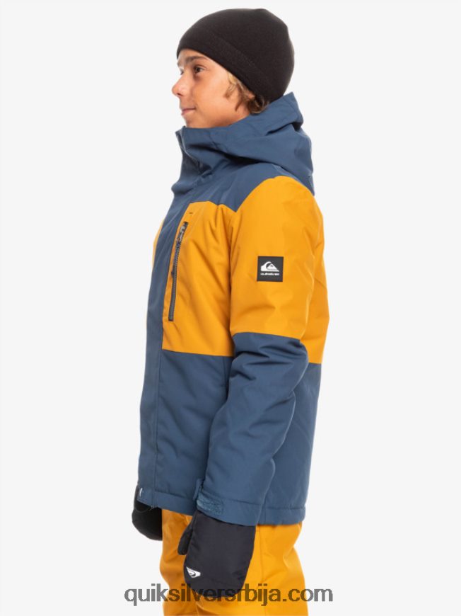 децаци Quiksilver 8-16 миссион блоцк техничка јакна за снег инсигниа блуе Z824VN2338