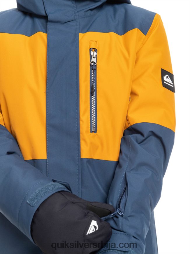 децаци Quiksilver 8-16 миссион блоцк техничка јакна за снег инсигниа блуе Z824VN2338
