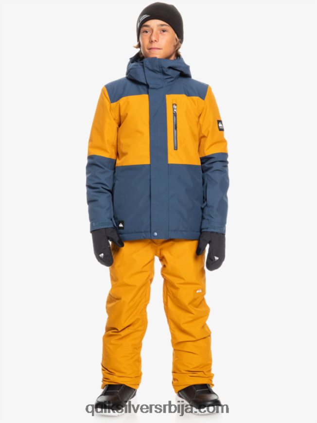 децаци Quiksilver 8-16 миссион блоцк техничка јакна за снег инсигниа блуе Z824VN2338