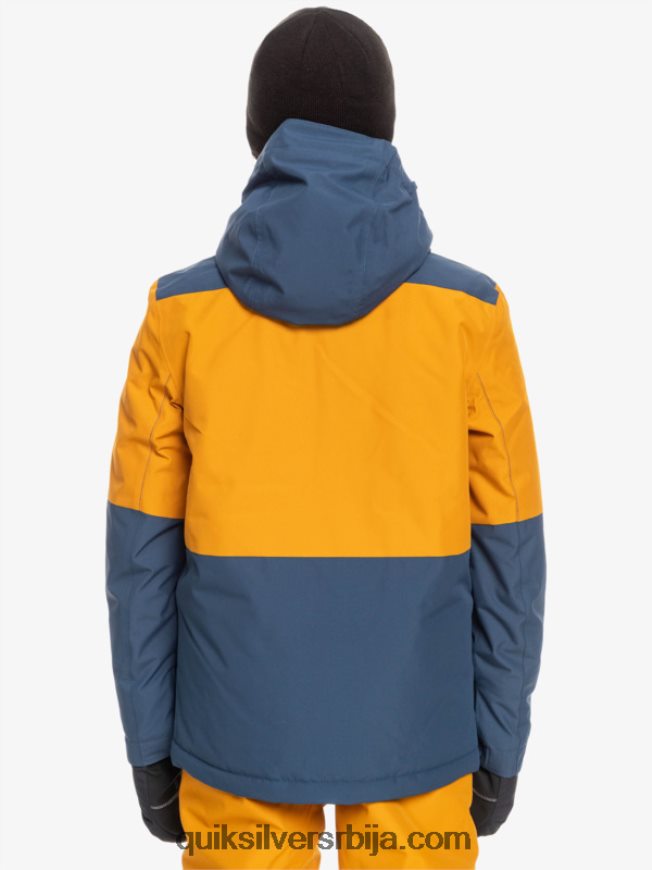 децаци Quiksilver 8-16 миссион блоцк техничка јакна за снег инсигниа блуе Z824VN2338