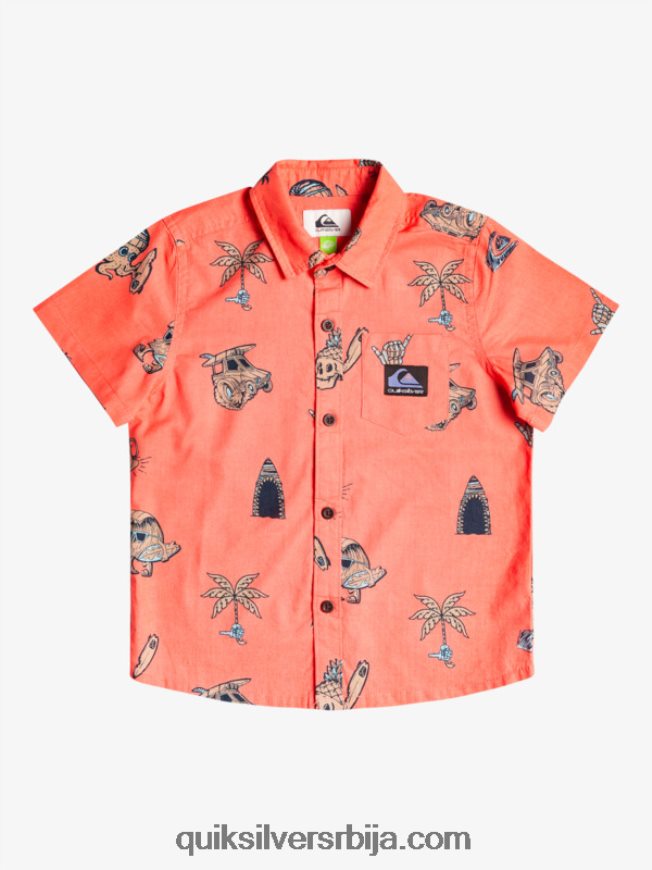 децаци Quiksilver 2-7 ноно сурфдаи мајица свеж лосос ноно сурфдаи бои Z824VN2130
