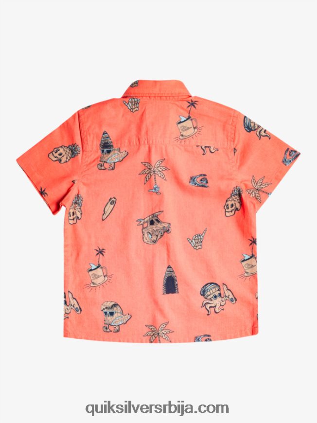 децаци Quiksilver 2-7 ноно сурфдаи мајица свеж лосос ноно сурфдаи бои Z824VN2130