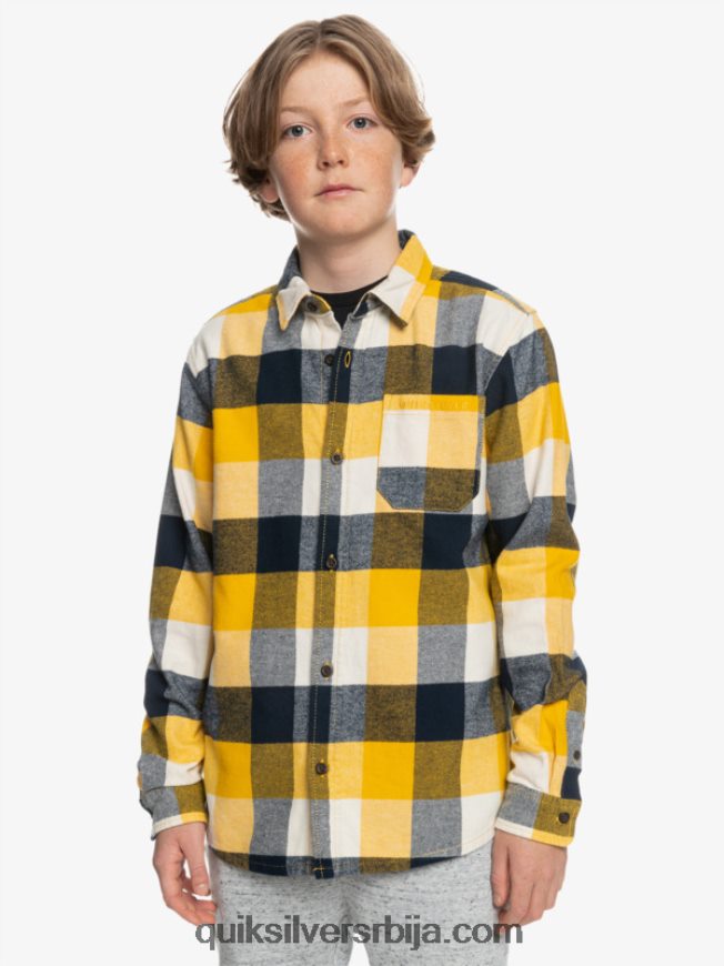 децаци Quiksilver 8-16 фланел мајица дугих рукава брезова мушица 223 Z824VN2306