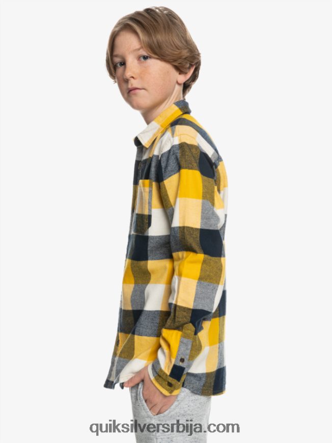 децаци Quiksilver 8-16 фланел мајица дугих рукава брезова мушица 223 Z824VN2306