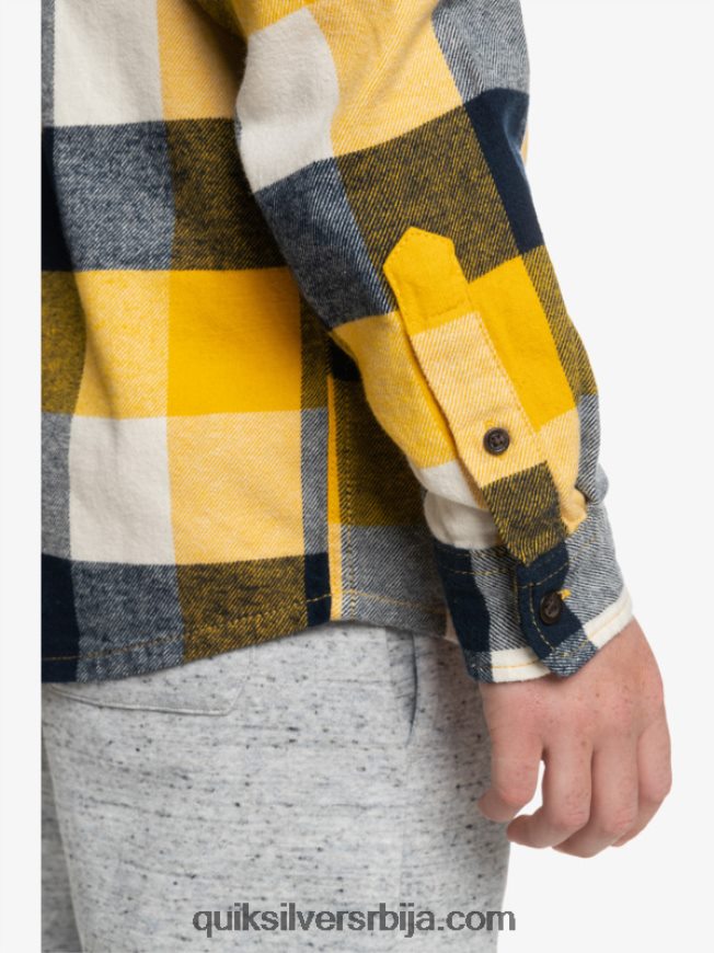 децаци Quiksilver 8-16 фланел мајица дугих рукава брезова мушица 223 Z824VN2306