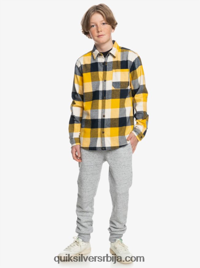 децаци Quiksilver 8-16 фланел мајица дугих рукава брезова мушица 223 Z824VN2306