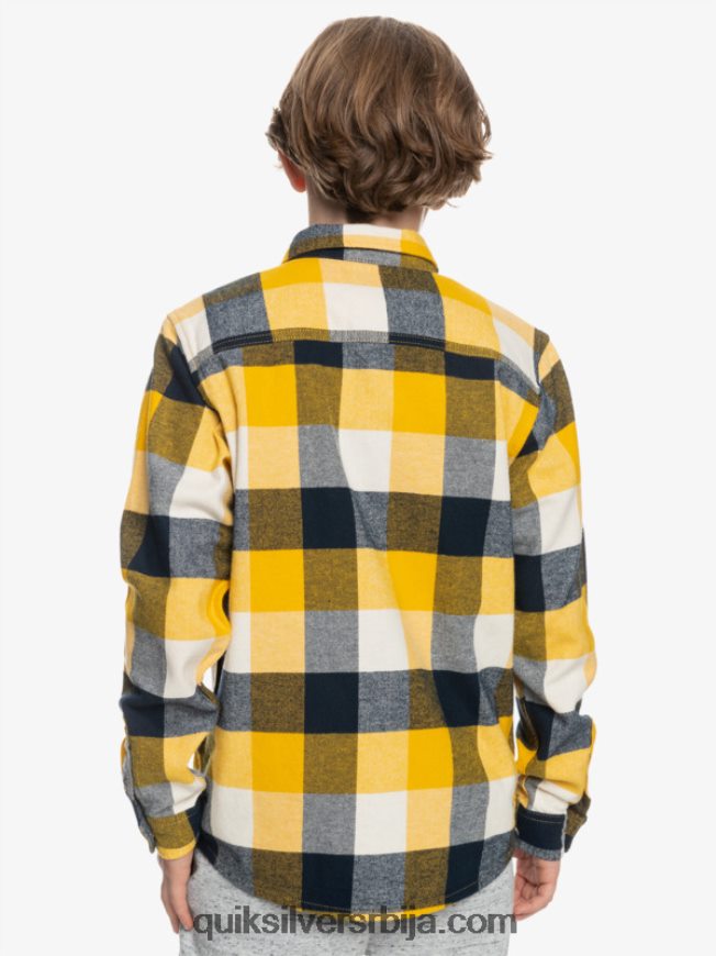 децаци Quiksilver 8-16 фланел мајица дугих рукава брезова мушица 223 Z824VN2306