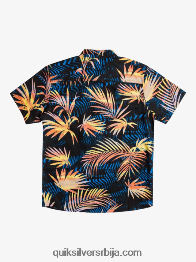 децаци Quiksilver 8-16 подерана кошуља кратких рукава блацк риппедуп Z824VN2196