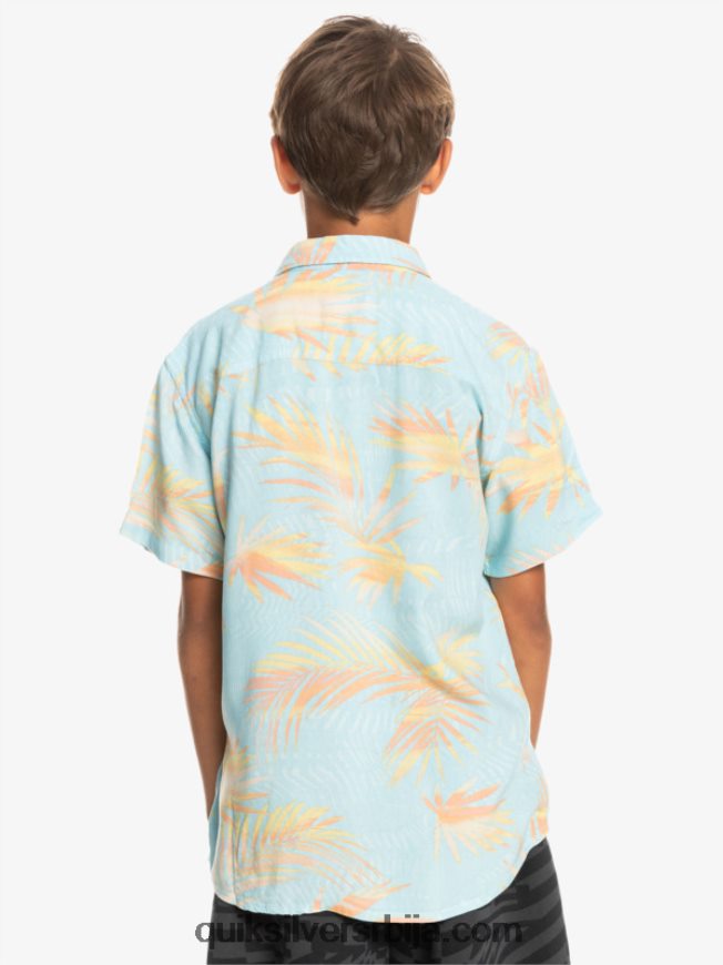 децаци Quiksilver 8-16 подерана кошуља кратких рукава небо плаветнило раздерано Z824VN2197