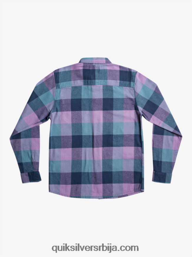 децаци Quiksilver 8-16 фланел мајица дугих рукава инсигнија плава матица Z824VN2304