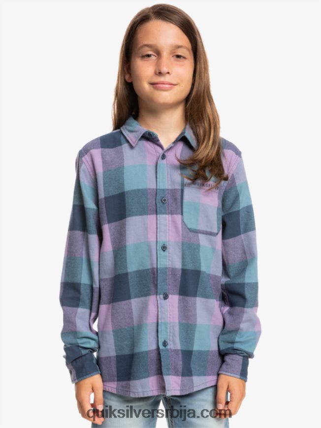 децаци Quiksilver 8-16 фланел мајица дугих рукава инсигнија плава матица Z824VN2304