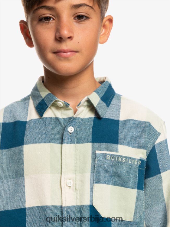 децаци Quiksilver 8-16 фланел мајица дугих рукава пустињска жалфија матица Z824VN2305