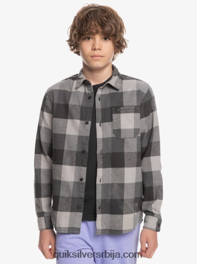 децаци Quiksilver 8-16 фланел мајица дугих рукава гвоздена капија матица Z824VN2307