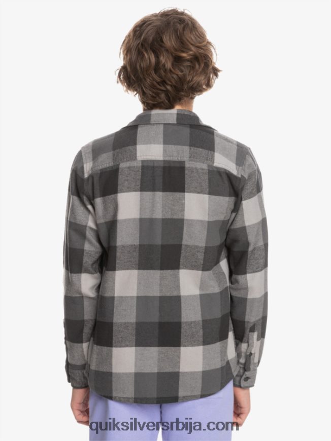 децаци Quiksilver 8-16 фланел мајица дугих рукава гвоздена капија матица Z824VN2307