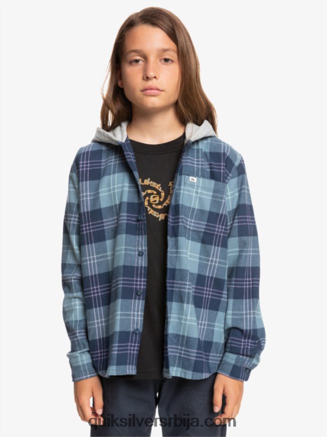 децаци Quiksilver Кошуља дугих рукава са капуљачом 8-16 халидон провансијски плави зец Z824VN2310