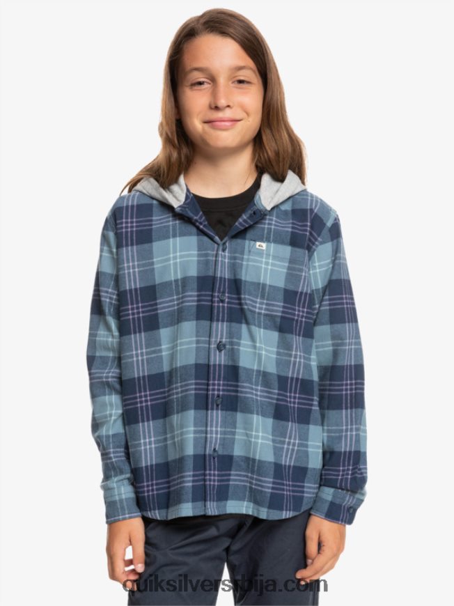 децаци Quiksilver Кошуља дугих рукава са капуљачом 8-16 халидон провансијски плави зец Z824VN2310