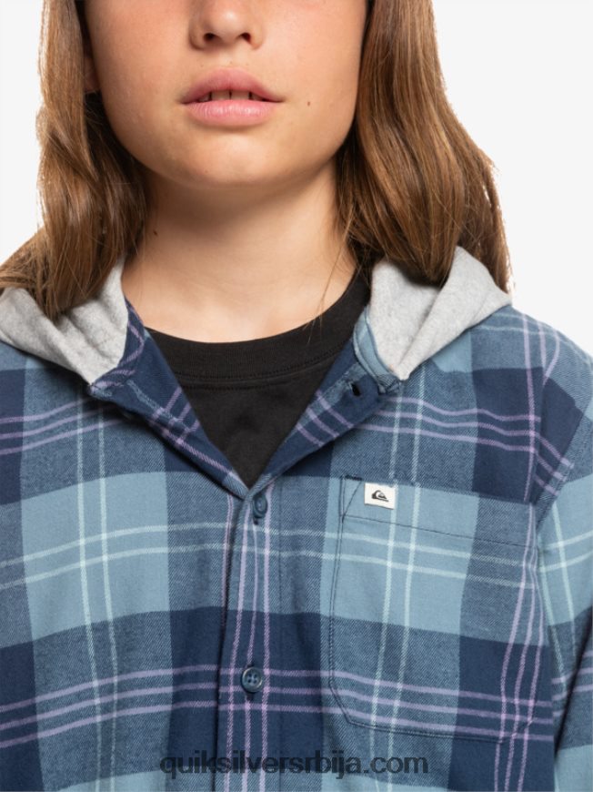 децаци Quiksilver Кошуља дугих рукава са капуљачом 8-16 халидон провансијски плави зец Z824VN2310
