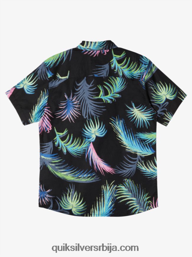 децаци Quiksilver Тропицал глитцх кошуља кратких рукава црна тропска грешка Z824VN1913