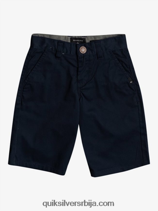 децаци Quiksilver 2-7 свакодневних растезљивих цхино хлачица морнарски сако Z824VN2104