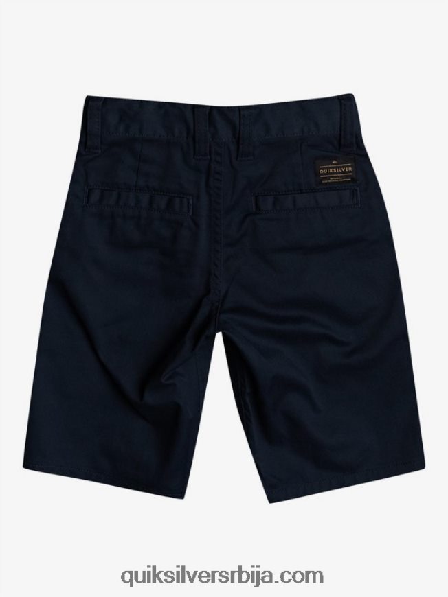 децаци Quiksilver 2-7 свакодневних растезљивих цхино хлачица морнарски сако Z824VN2104