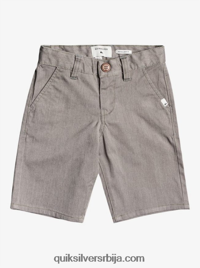 децаци Quiksilver 2-7 свакодневних растезљивих цхино хлачица светлосиви вресак Z824VN2105