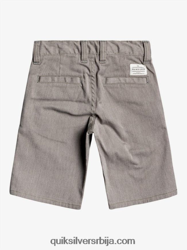 децаци Quiksilver 2-7 свакодневних растезљивих цхино хлачица светлосиви вресак Z824VN2105