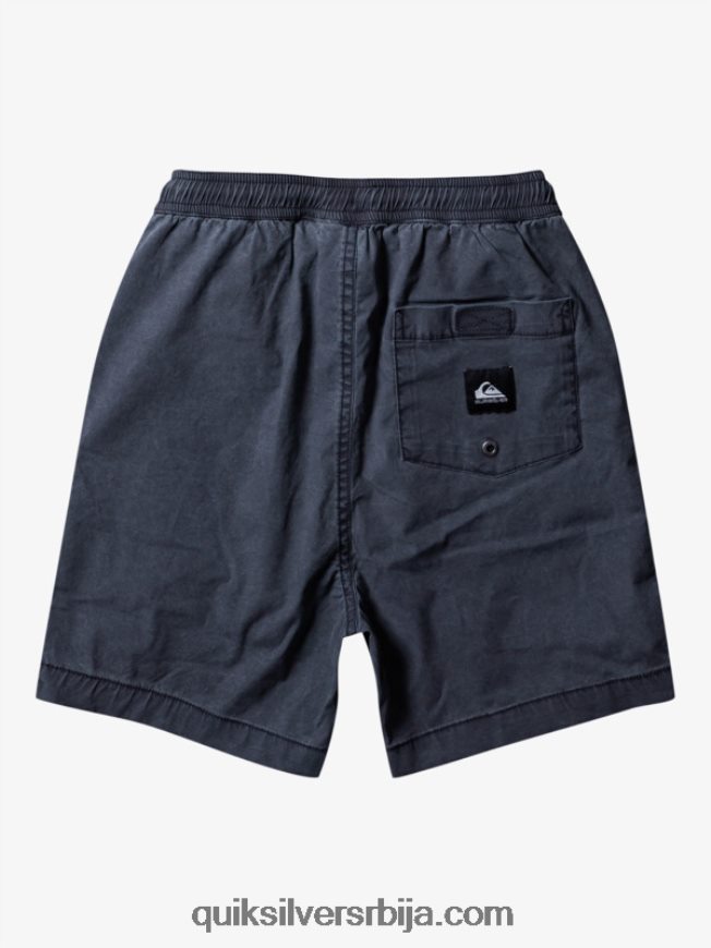децаци Quiksilver 8-16 таксер 15 шортс са еластичним струком црн Z824VN2079