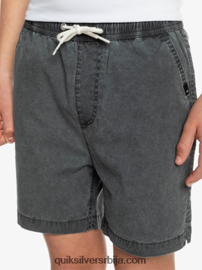 децаци Quiksilver 8-16 таксер 15 шортс са еластичним струком црн Z824VN2079