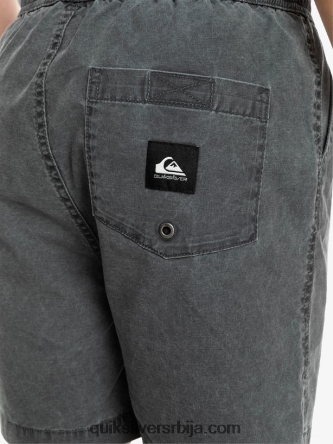 децаци Quiksilver 8-16 таксер 15 шортс са еластичним струком црн Z824VN2079