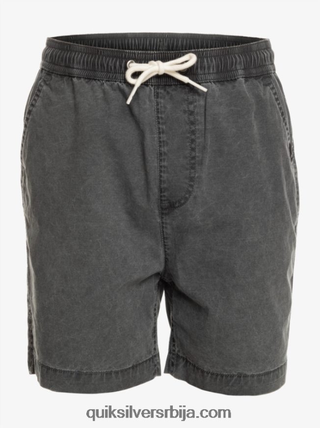 децаци Quiksilver 8-16 таксер 15 шортс са еластичним струком црн Z824VN2079