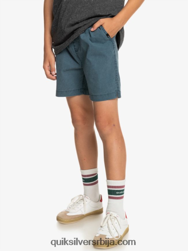 децаци Quiksilver 8-16 таксер 15 шортс са еластичним струком поноћна морнарица Z824VN2081