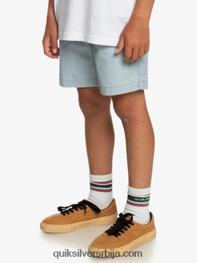 децаци Quiksilver 8-16 таксер 15 шортс са еластичним струком небеско плаветнило Z824VN2082